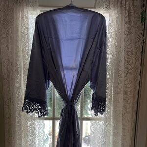Silk Dusty Blue Robe